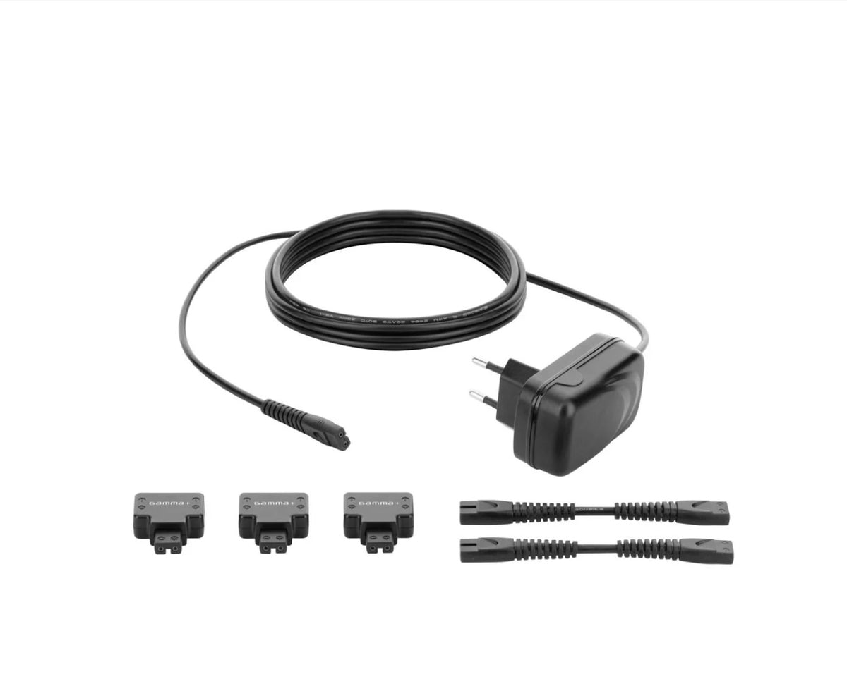 Gamma+ Barberhood Connect 3 Charging System w/ 2 Expansion Cords & Adapter