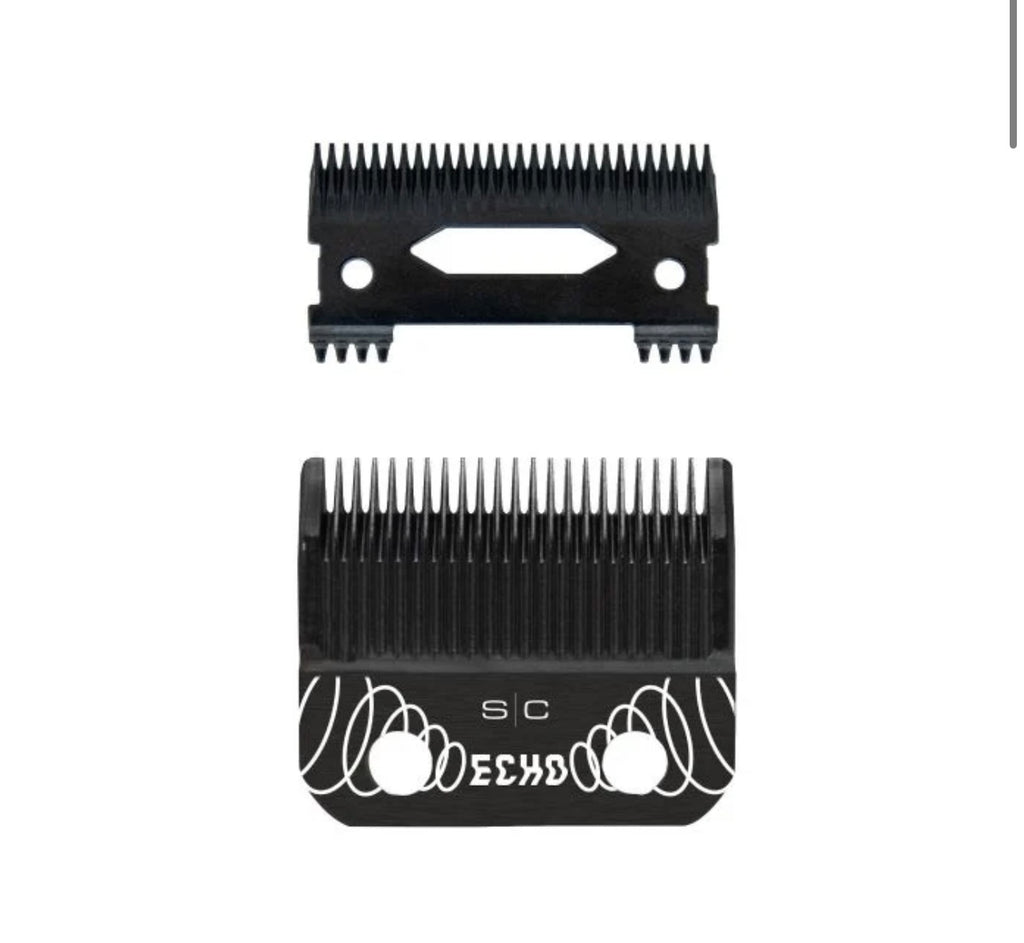 Replacement Echo Fixed DLC Hair Clipper Blade + Deep Tooth Cutter Set