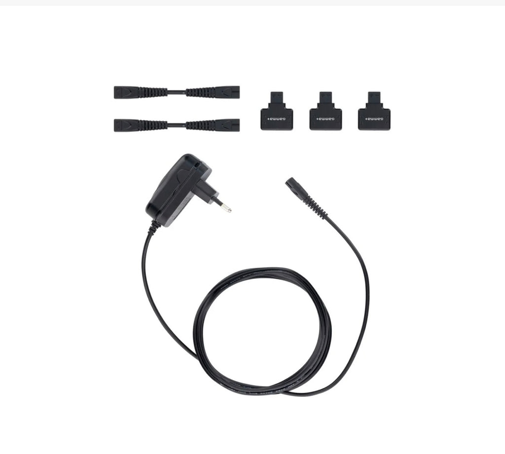 Gamma+ Barberhood Connect 3 Charging System w/ 2 Expansion Cords & Adapter