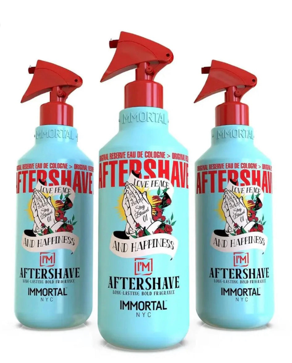 IMMORTAL NYC Stay Blessed 1 Aftershave – Energizing, Soothing Formula (150 ml)