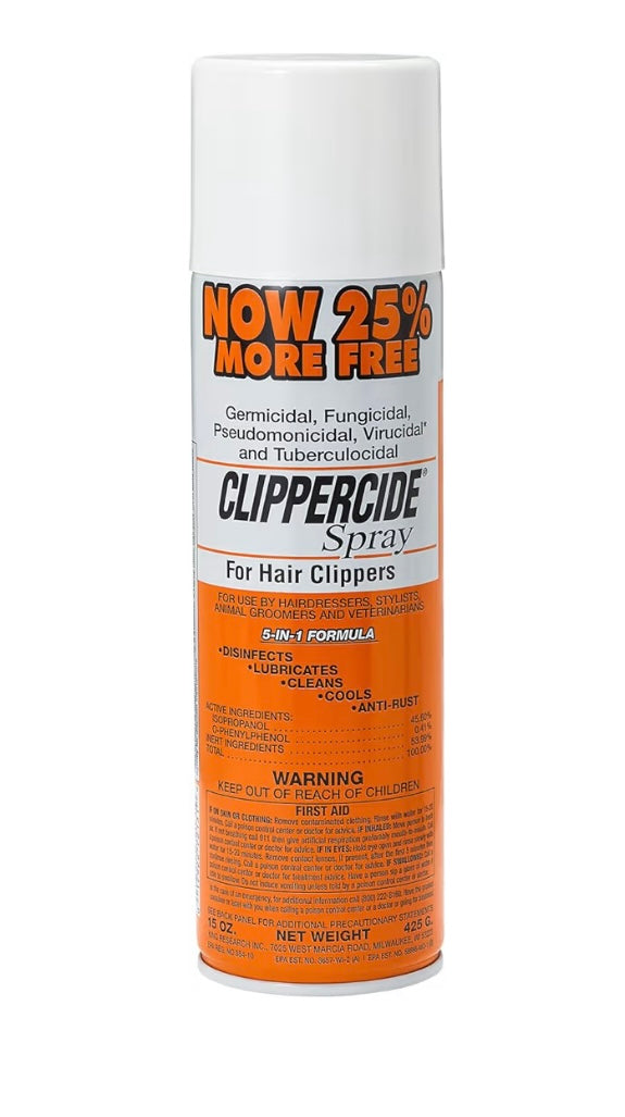Clippercide Disinfecting & Lubricating Clipper Spray (15oz)