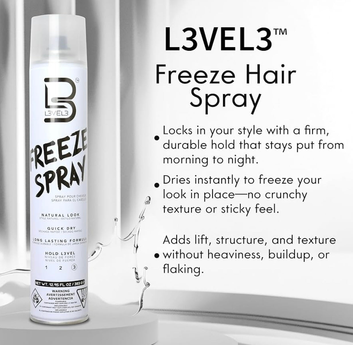 L3VEL3 Freeze Hair Spray