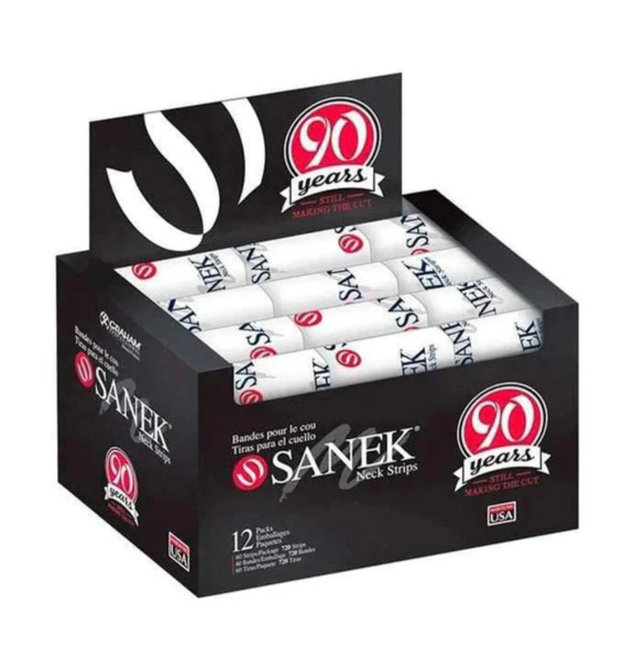 Graham Beauty Sanek Neck Strips Self-Dispensing Box (720 strips)